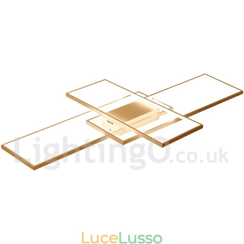 Moderna lampada da soffitto in alluminio con verniciatura contemporanea, lampada da parete a filo con dimmer remoto per soggiorno, camera da letto, può essere utilizzata anche come lampada da parete