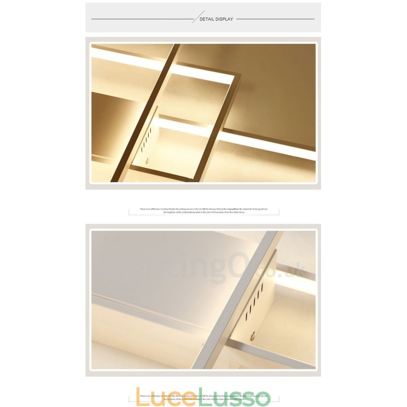 Moderna lampada da soffitto in alluminio con verniciatura contemporanea, lampada da parete a filo con dimmer remoto per soggiorno, camera da letto, può essere utilizzata anche come lampada da parete