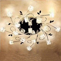 Lampada da soffitto classica in cristallo di ghiaccio