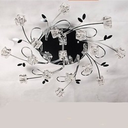 Lampada da soffitto classica in cristallo di ghiaccio