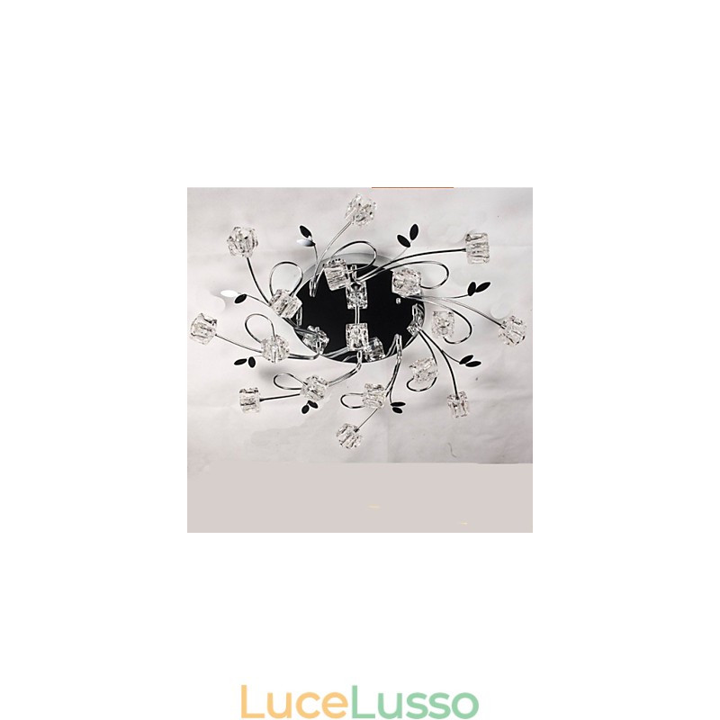 Lampada da soffitto classica in cristallo di ghiaccio