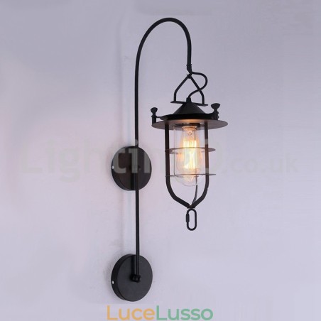 Lampada da parete retrò Dock Applique da parete nera per banchina Applique per banchina Ristorante Soggiorno Bar caffetteria Negozio di abbigliamento Lampada da parete retrò Dock Applique da parete nera per banchina Applique per banchina Ristorante Soggiorno Bar caffetteria Negozio di abbigliamento