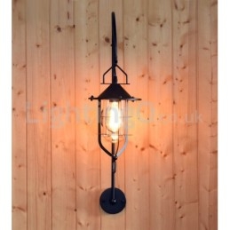 Lampada da parete retrò Dock Applique da parete nera per banchina Applique per banchina Ristorante Soggiorno Bar caffetteria Negozio di abbigliamento