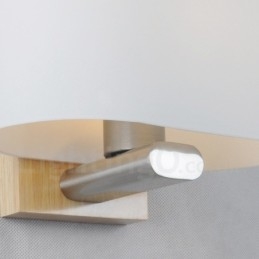 Applique da parete moderne in legno e acciaio inossidabile con paralume in vetro per corridoio, bar, caffetteria, camera da letto, studio, soppalco, lampada da parete a puleggia