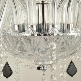 Lampadario moderno in cristallo contemporaneo