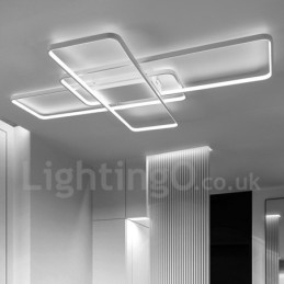 Moderna lampada da soffitto in alluminio con verniciatura contemporanea, lampada da parete a filo con dimmer remoto per soggiorno, camera da letto, può essere utilizzata anche come lampada da parete