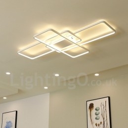 Moderna lampada da soffitto in alluminio con verniciatura contemporanea, lampada da parete a filo con dimmer remoto per soggiorno, camera da letto, può essere utilizzata anche come lampada da parete