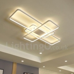 Moderna lampada da soffitto in alluminio con verniciatura contemporanea, lampada da parete a filo con dimmer remoto per soggiorno, camera da letto, può essere utilizzata anche come lampada da parete