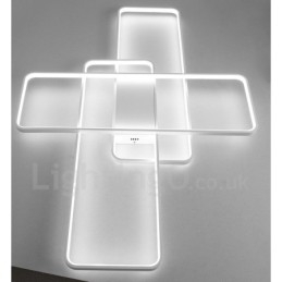 Moderna lampada da soffitto in alluminio con verniciatura contemporanea, lampada da parete a filo con dimmer remoto per soggiorno, camera da letto, può essere utilizzata anche come lampada da parete