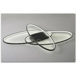Lampada da soffitto ovale moderna contemporanea in alluminio dimmerabile, lampada da soffitto a filo per soggiorno, camera da letto, può essere utilizzata anche come applique