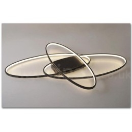 Lampada da soffitto ovale moderna contemporanea in alluminio dimmerabile, lampada da soffitto a filo per soggiorno, camera da letto, può essere utilizzata anche come applique