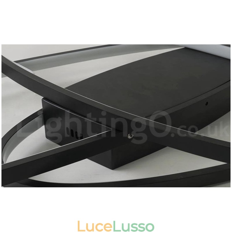 Lampada da soffitto ovale moderna contemporanea in alluminio dimmerabile, lampada da soffitto a filo per soggiorno, camera da letto, può essere utilizzata anche come applique