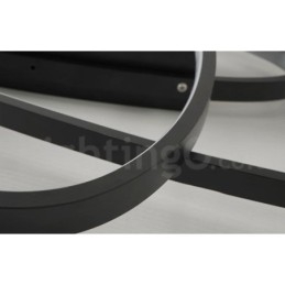 Lampada da soffitto ovale moderna contemporanea in alluminio dimmerabile, lampada da soffitto a filo per soggiorno, camera da letto, può essere utilizzata anche come applique