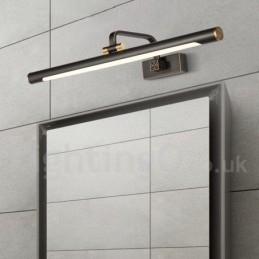 Lampada da specchio IP Luci da bagno Luci da parete in ottone puro con paralume in acrilico Illuminazione per il trucco