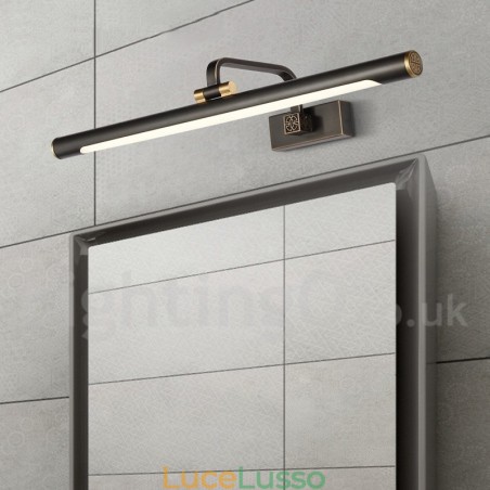 Lampada da specchio IP Luci da bagno Luci da parete in ottone puro con paralume in acrilico Illuminazione per il trucco Lampada da specchio IP Luci da bagno Luci da parete in ottone puro con paralume in acrilico Illuminazione per il trucco