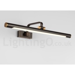 Lampada da specchio IP Luci da bagno Luci da parete in ottone puro con paralume in acrilico Illuminazione per il trucco