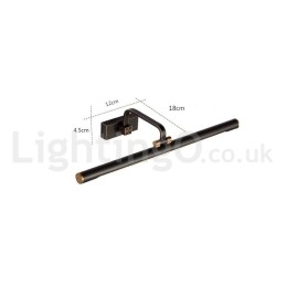Lampada da specchio IP Luci da bagno Luci da parete in ottone puro con paralume in acrilico Illuminazione per il trucco