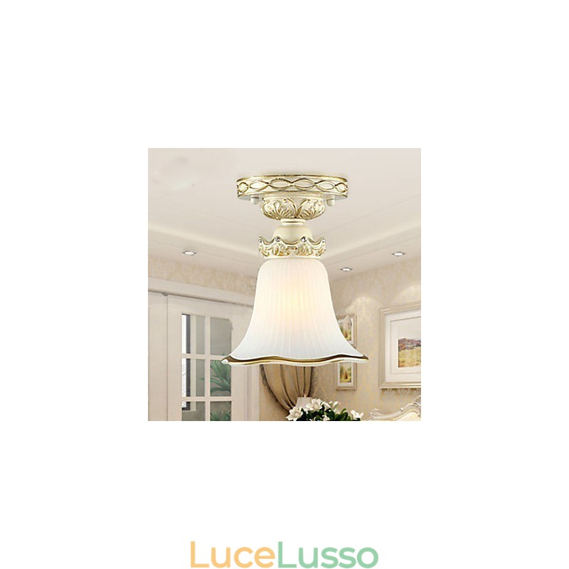 Lampada a cupola in vetro resina tipo Europa Dolce per assorbire la luce della cupola