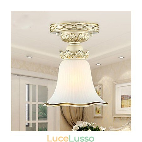 Lampada a cupola in vetro resina tipo Europa Dolce per assorbire la luce della cupola