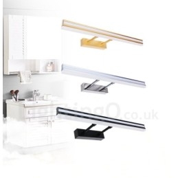 Lampada da specchio IP44 Luci da bagno Luci da parete su e giù con paralume in acrilico Illuminazione per il trucco