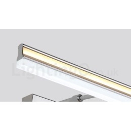 Lampada da specchio IP44 Luci da bagno Luci da parete su e giù con paralume in acrilico Illuminazione per il trucco
