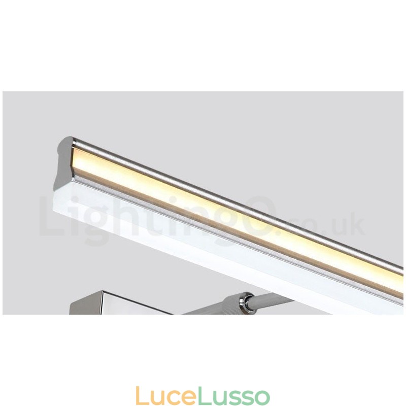 Lampada da specchio IP44 Luci da bagno Luci da parete su e giù con paralume in acrilico Illuminazione per il trucco