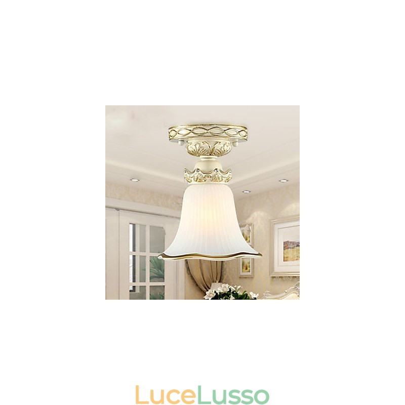 Lampada a cupola in vetro resina tipo Europa Dolce per assorbire la luce della cupola