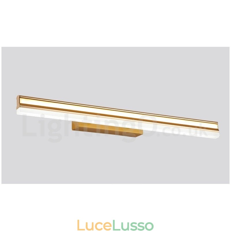 Lampada da specchio IP44 Luci da bagno Luci da parete con paralume in acrilico Illuminazione per il trucco