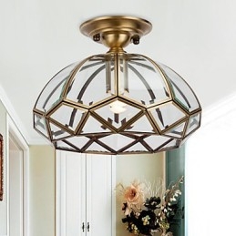 Lampada da soffitto moderna e contemporanea in rame con design decorativo