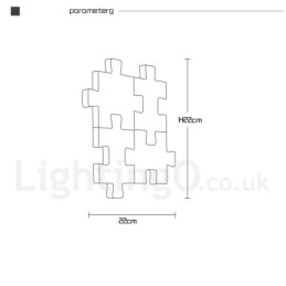 Applique da parete in legno con paralume in acrilico, moderna lampada da parete in legno e bambù contemporanea