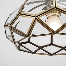 Lampada da soffitto moderna e contemporanea in rame con design decorativo