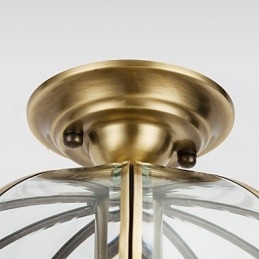 Lampada da soffitto moderna e contemporanea in rame con design decorativo