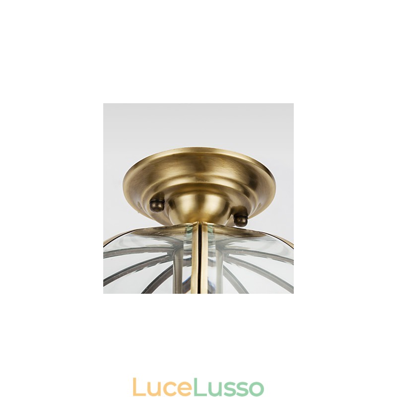 Lampada da soffitto moderna e contemporanea in rame con design decorativo