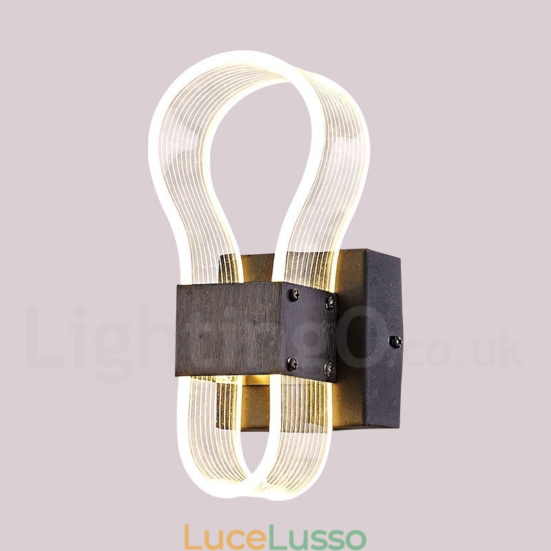 Applique moderna con paralume in acrilico per corridoio camera da letto