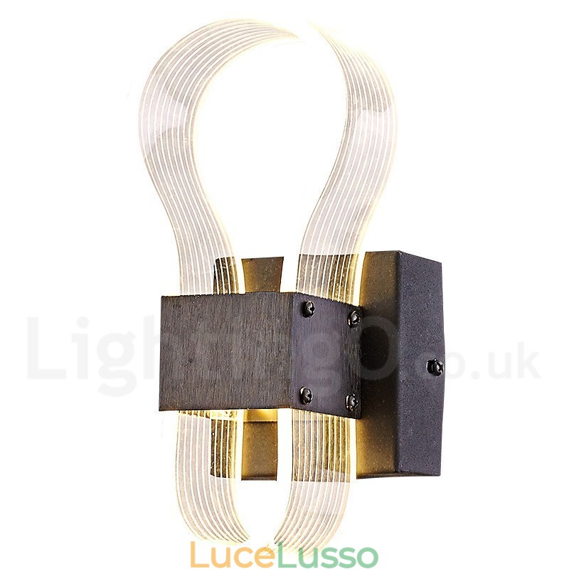 Applique moderna con paralume in acrilico per corridoio camera da letto