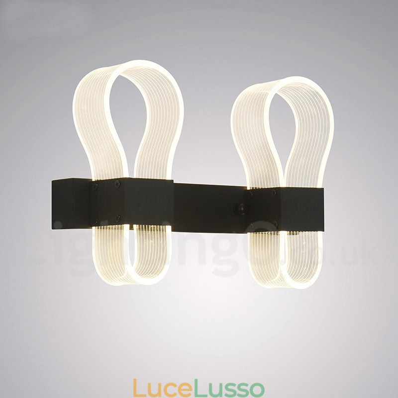 Applique moderna con paralumi in acrilico per corridoio camera da letto