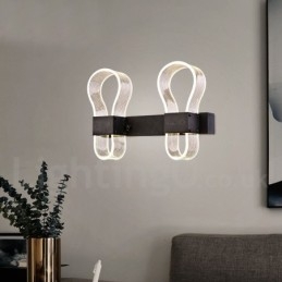 Applique moderna con paralumi in acrilico per corridoio camera da letto