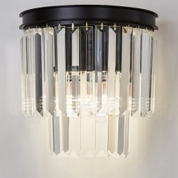 Moderna lampada da parete di lusso in cristallo K9 con paralume in cristallo