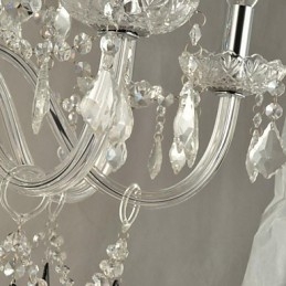 Lampadario moderno in cristallo contemporaneo