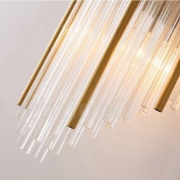 Moderna lampada da parete di lusso in cristallo K9 con paralume in cristallo