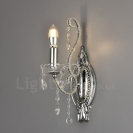 1 luce oro nero stile americano lampada da parete in cristallo per soggiorno sala da pranzo negozio di abbigliamento negozio di caffè hotel