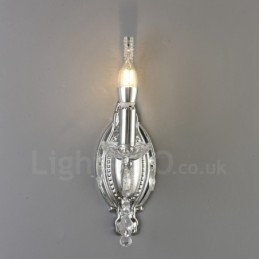 1 luce oro nero stile americano lampada da parete in cristallo per soggiorno sala da pranzo negozio di abbigliamento negozio di caffè hotel