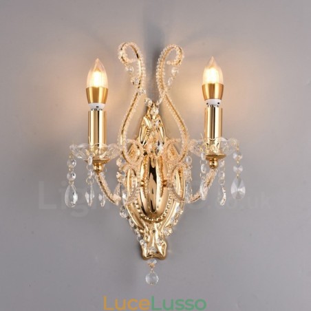 Applique da parete in cristallo stile americano nero oro 2 luci per soggiorno sala da pranzo negozio di abbigliamento caffetteria hotel Applique da parete in cristallo stile americano nero oro 2 luci per soggiorno sala da pranzo negozio di abbigliamento caffetteria hotel