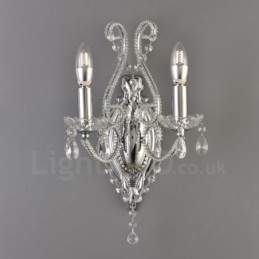 Applique da parete in cristallo stile americano nero oro 2 luci per soggiorno sala da pranzo negozio di abbigliamento caffetteria hotel