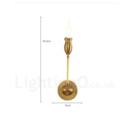 Applique da parete in ottone puro, lussuosa, rustica, retrò, vintage, a 1 luce, speciale per hotel, camera da letto, showroom, soggiorno, sala da pranzo