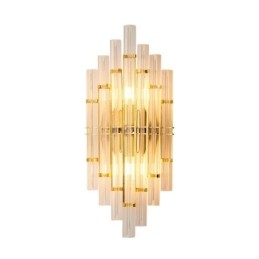 Lampada da parete di cristallo di lusso per hotel Lampada da parete postmoderna Personalità Soggiorno Corridoio Ingresso Sfondo Lampada da parete Camera da letto Comodino Applique decorative