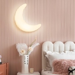 Applique da parete per bambini a forma di luna nordica da 20 W, luci da soffitto