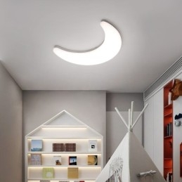 Applique da parete per bambini a forma di luna nordica da 20 W, luci da soffitto
