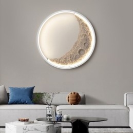 Luci da parete decorative per pareti di sfondo rotonde da interno nordiche