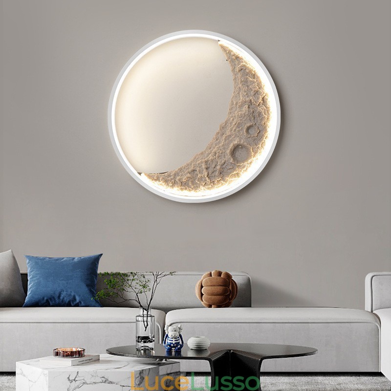 Luci da parete decorative per pareti di sfondo rotonde da interno nordiche